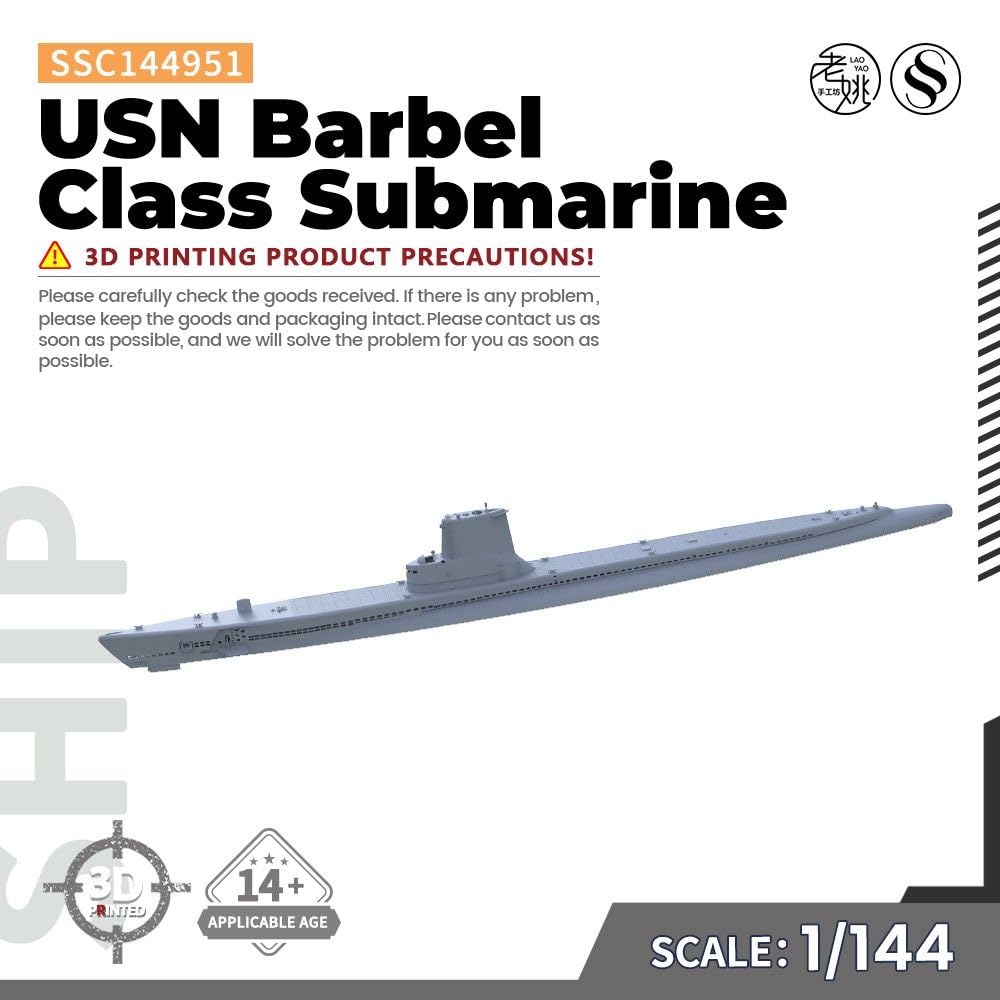 SSC144951-A 1/144 Military Model Kit Okręt podwodny klasy Barbel