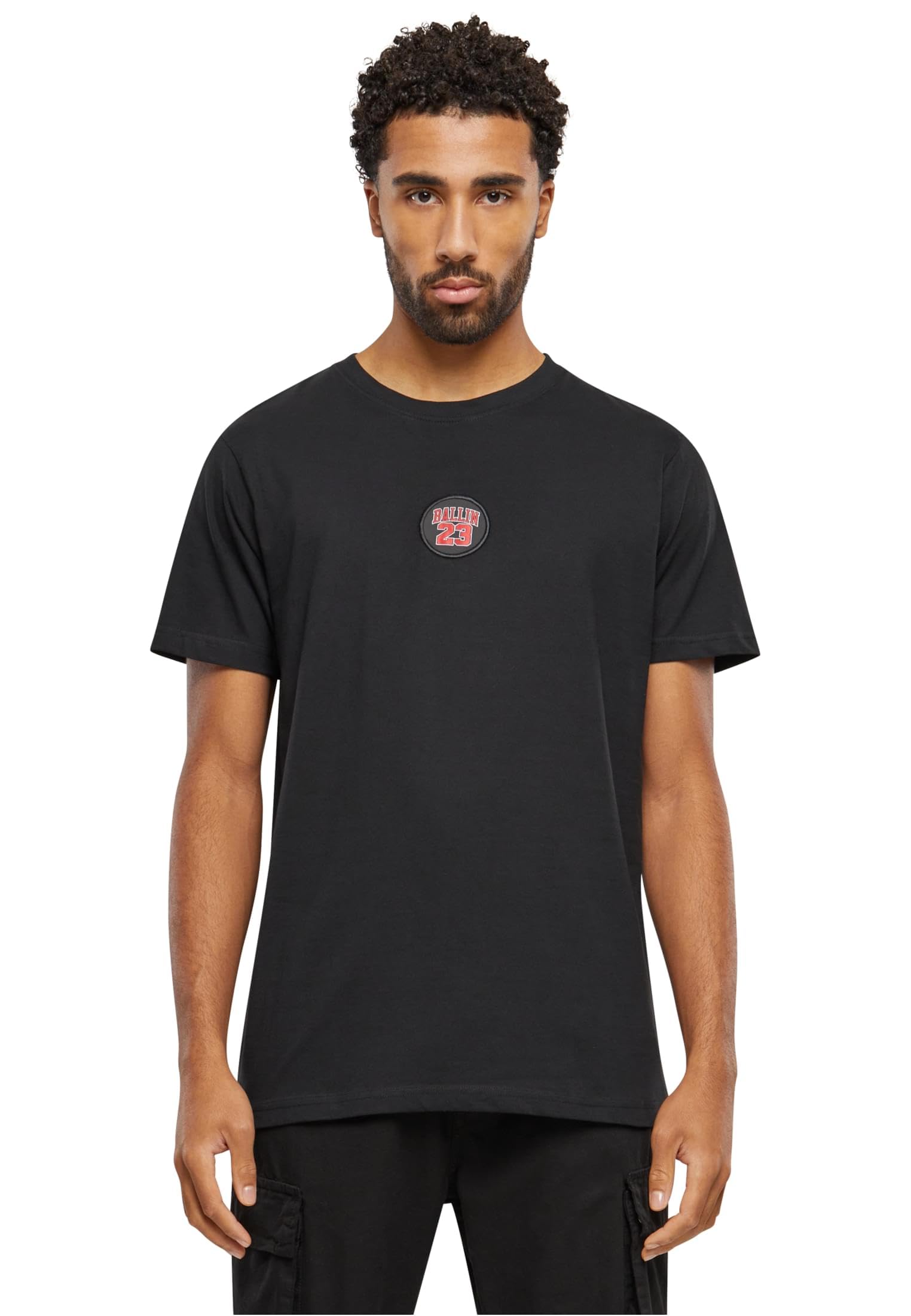 Mister Tee Men's Ballin 23 Patch Tee S Black, Black, S