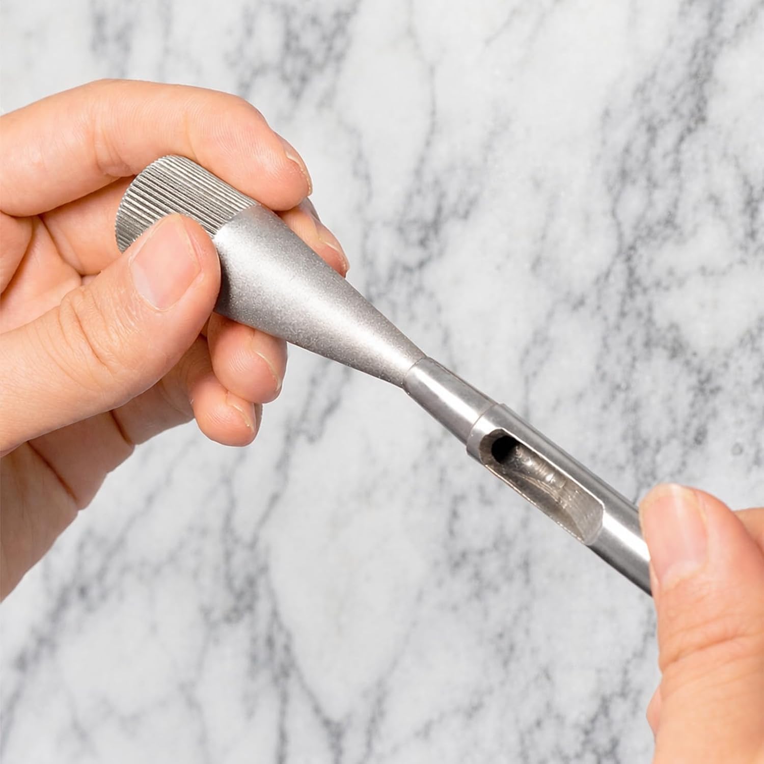 Leather Hole Punch Sharpener Emery Round Edge Grinder Polishing Polisher Tool for Handmade Manual DIY Crafts 3-16MM, Silver-Gray
