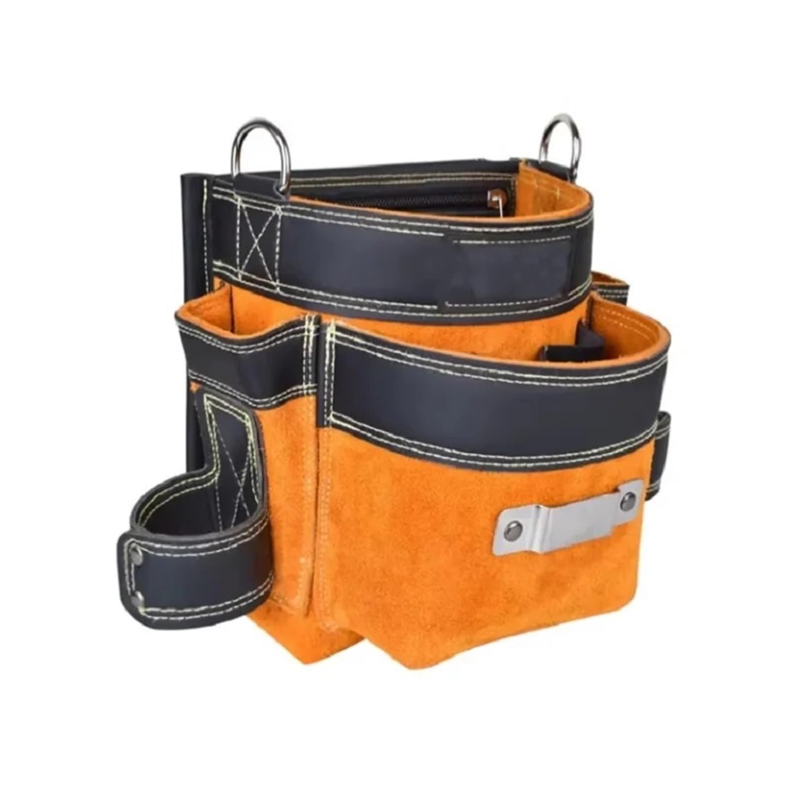 Funda Taladro Cinturón de Herramientas Cuero Vaca, Funda for Taladro, Bolsa Cintura, cinturón eléctrico Duradero, Organizador for doméstico, Destornillador