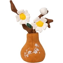 Wintersweet Flower Plush Toy in Decorative Pot, 9.8" Wintersweet Blossom Plush Plant, Forever Blooming Flower Decoration, Cute Home Decor Present for Birthday, Mother's Day, Christmas