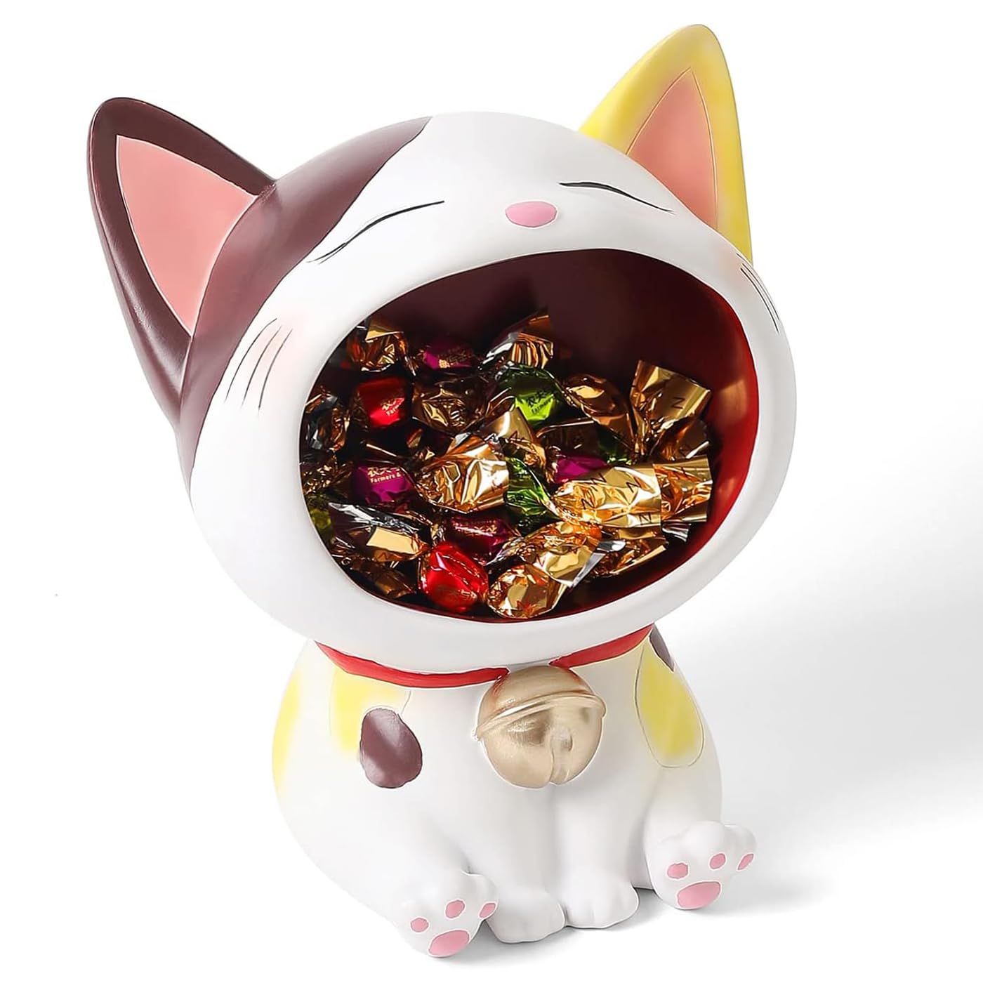 Amazon.co.jp: Vukayo 皿を捧げるネコ ねこ 猫ちゃん キー収納 金属