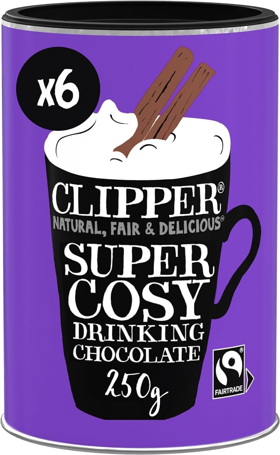 Clipper Fairtrade czekolada do picia 250 g (6 sztuk)