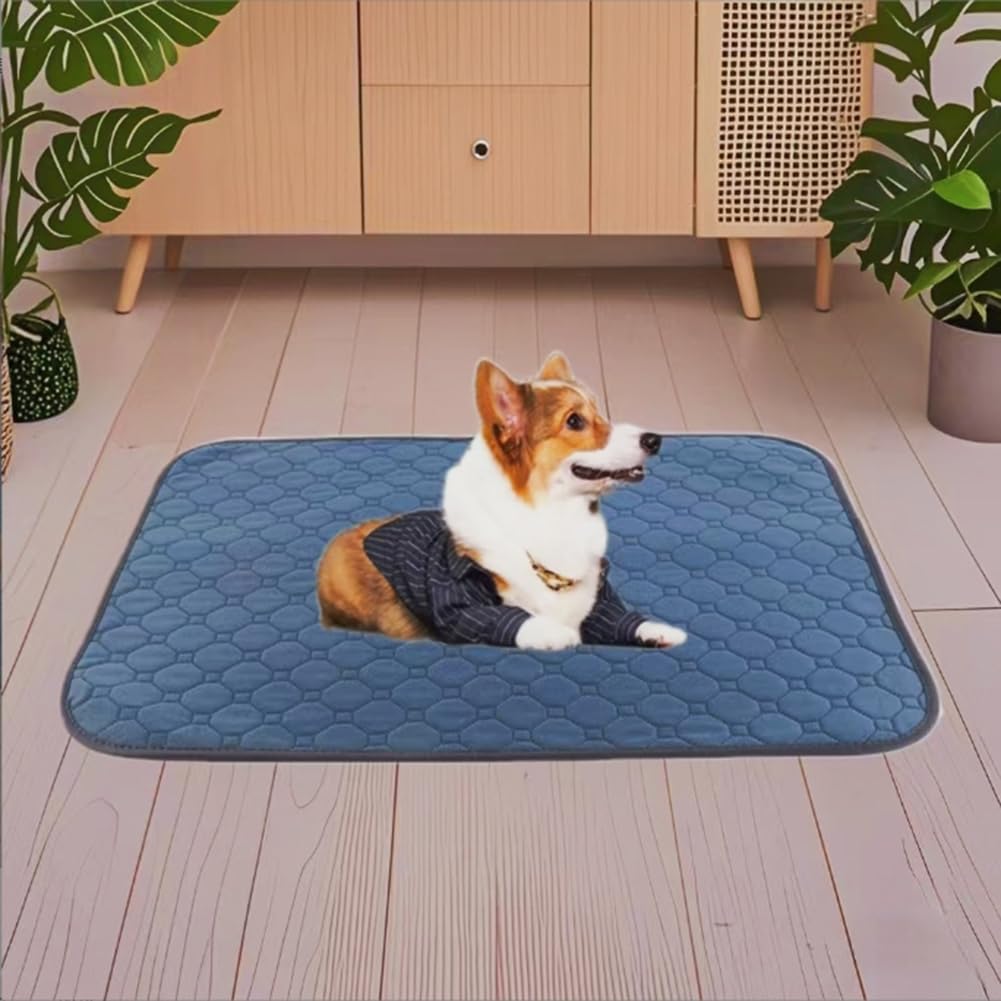 Perro Estera De Enfriamiento, 132 X 91cm, Enfriamiento Manta De Perro, Estera De Enfriamiento, Aire De Perros Acondicionamiento, Lavado De Mascotas Manta De Enfriamiento Para Mat, Inter(Size:91x132cm)