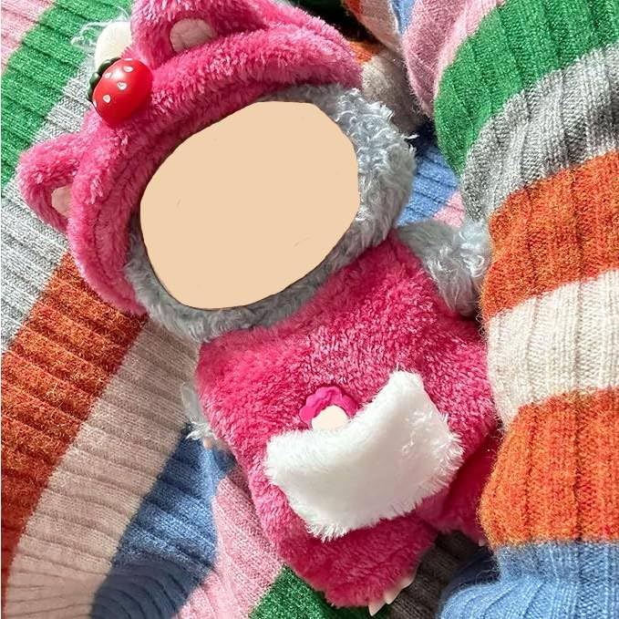 Pour 17CM Labubu bébé vêtements mignon haut pull tenue poupée aise pull automne hiver pour labubu tissu  26