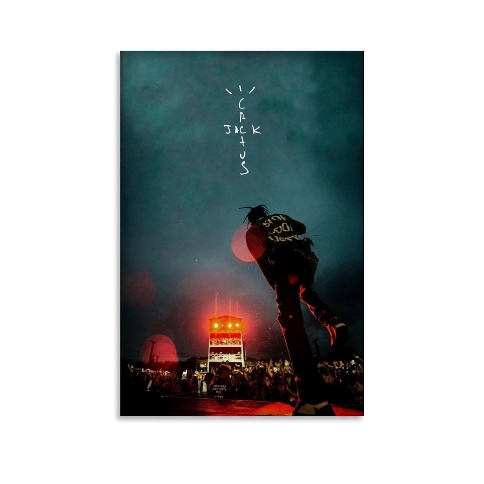 Xinoutans Poster Sur Toile Travis Scott - Décoration Murale Vintage Utopie 30x45cm