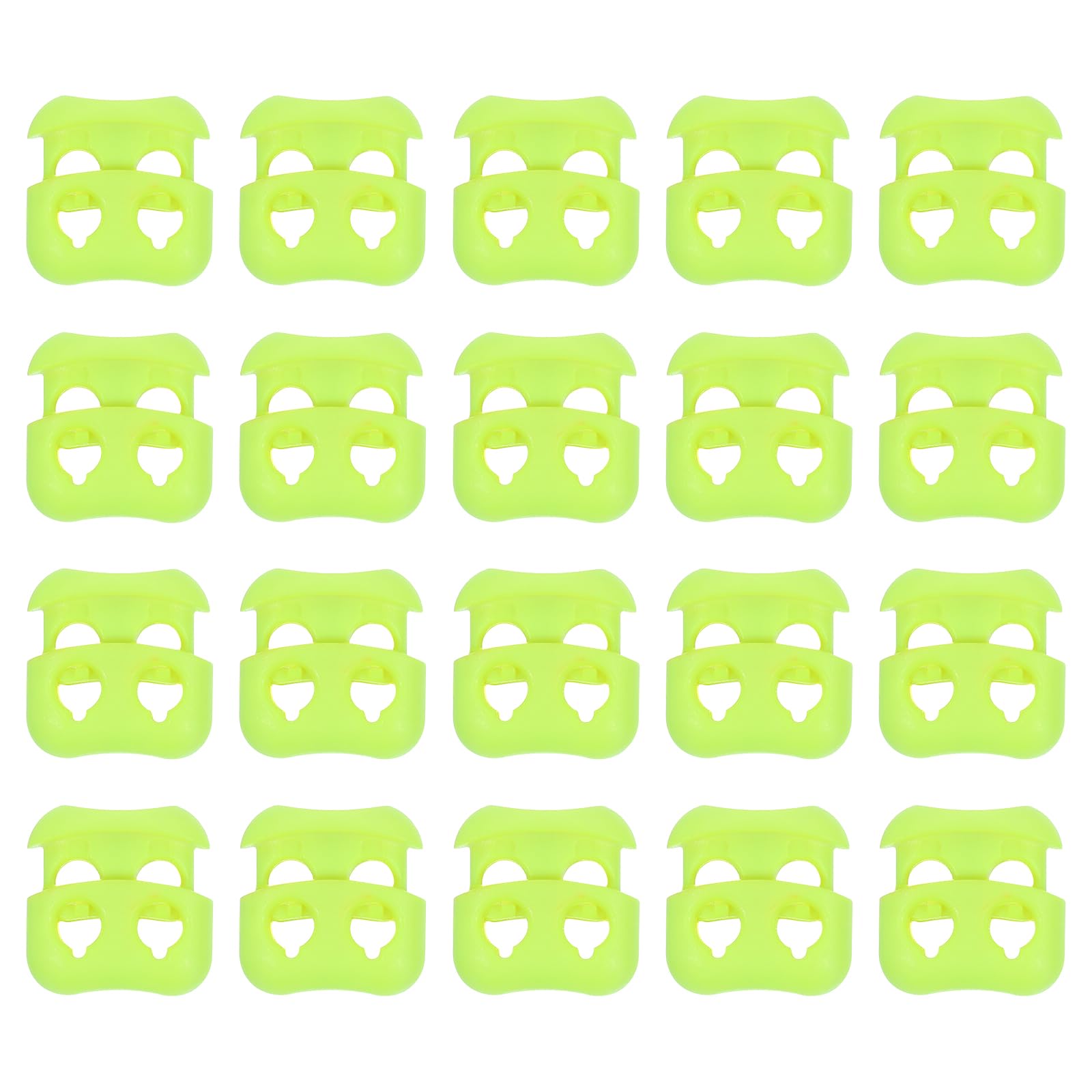 uxcell Plastic Cord Lock Ends Toggle, Double Hole Spring Toggle Stopper Slider Toggles Clip for Drawstrings