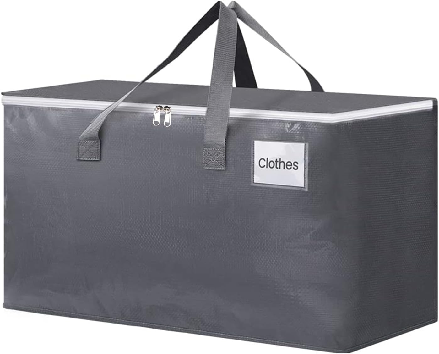 強力なジッパーとキャリングハンドル付きの特大引越しバッグ スペースを節約するための頑丈な収納用トート型引越しボックス ジッパー付きの
