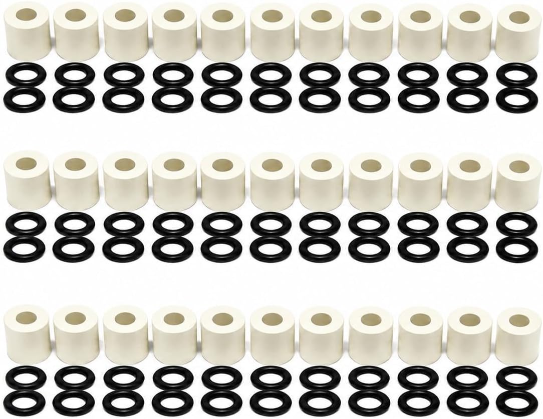 American Windshield Repair Bridge Seal Set 3 Pack โ 30 White End Seals and 60 O-Rings โ Replacement Seals for Windshield Repair Bridges