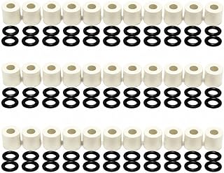 American Windshield Repair Bridge Seal Set 3 Pack – 30 White End Seals and 60 O-Rings – Replacement Seals for Windshield Repair Bridges