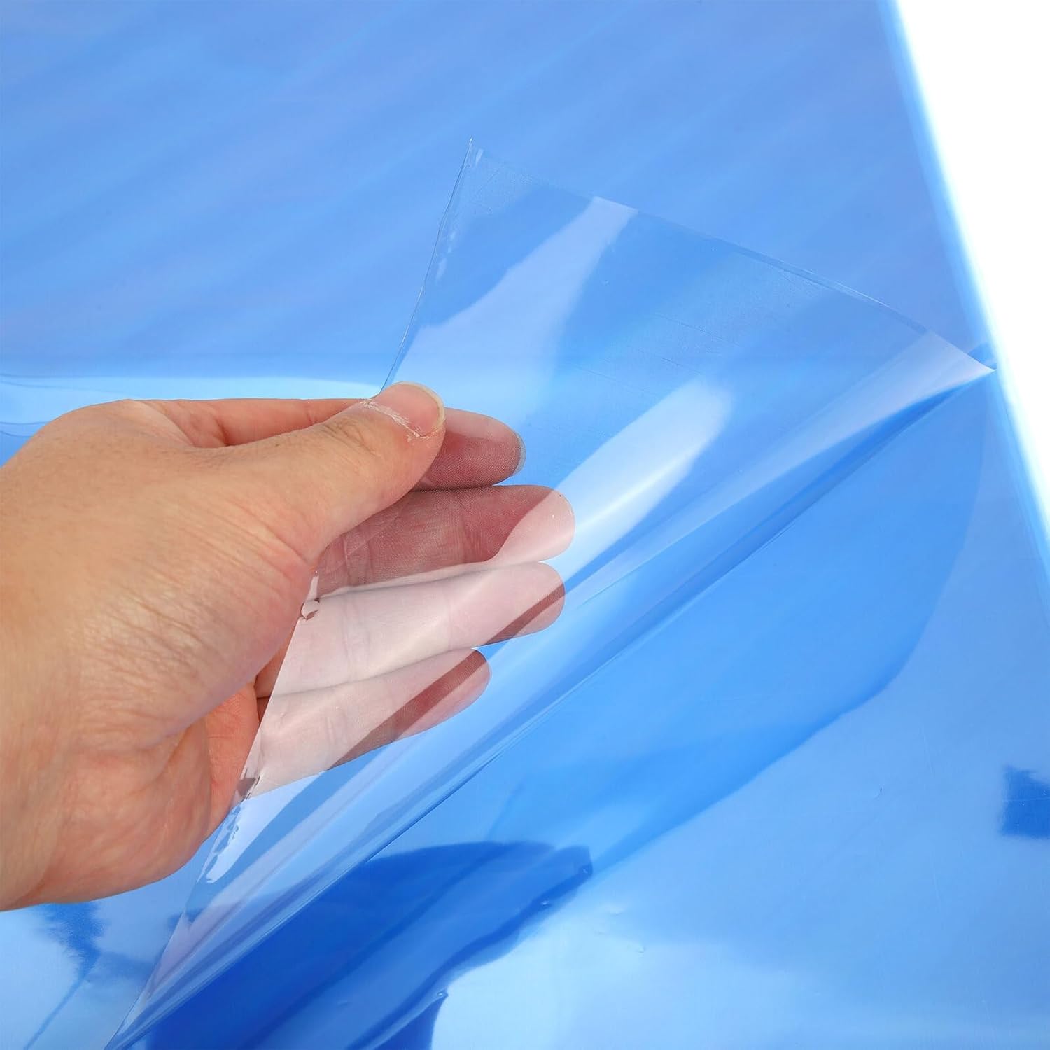 BIUDECO 15pcs Iridescent Cellophane Wrap Flower Bouquet Wrapping Paper Neon Blue Wrap Sheets for Floral Packaging and Crafting Supplies