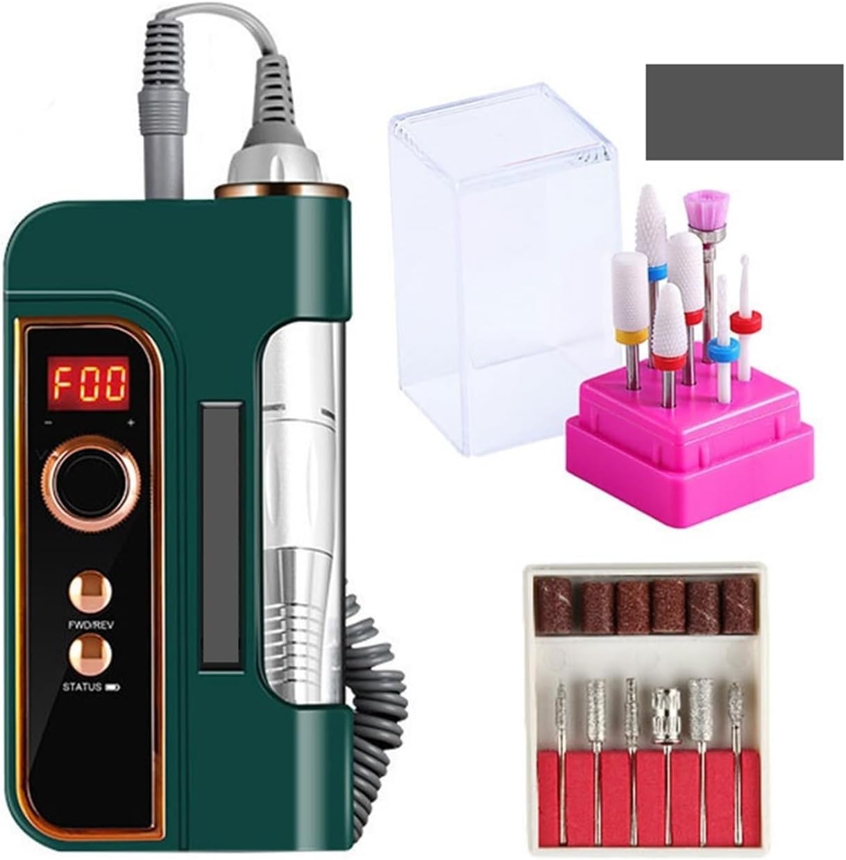 ポータブル電動ネイルドリル 35000 RPM 電動ネイルドリルマシン