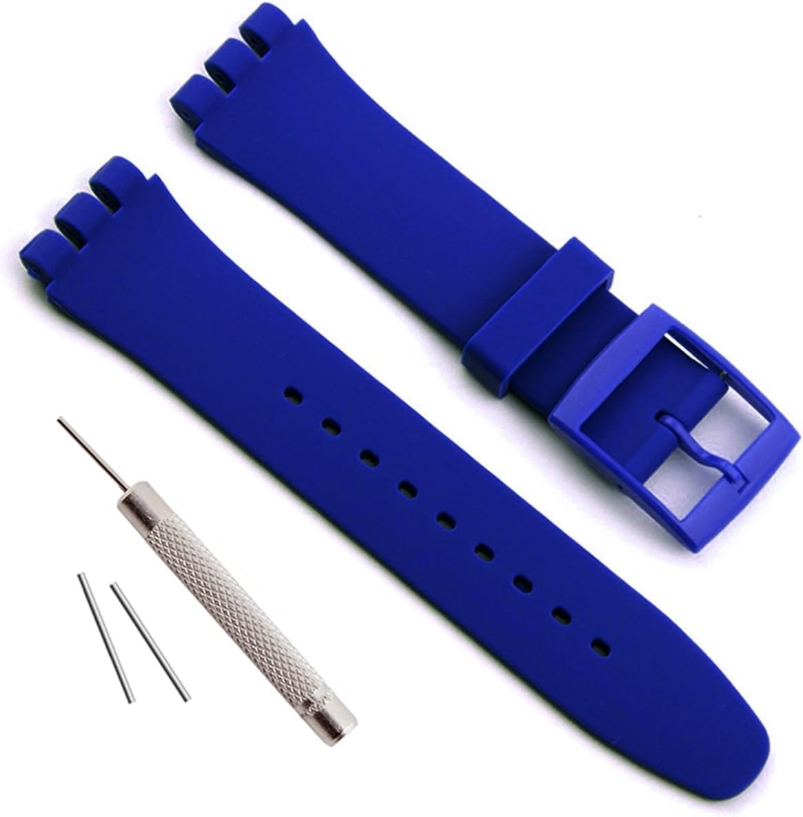 GreenOlive 17mm 19mm 20mm Waterproof Silicone Replacement Watch Band