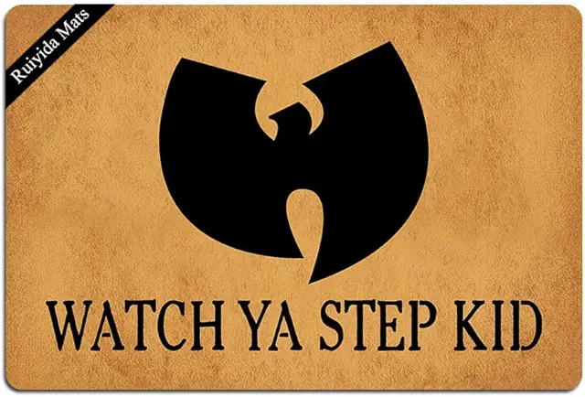 Ruiyida Watch Ya Step Wu Tang Doormat - 23.6x15.7 Inch Machine Washable