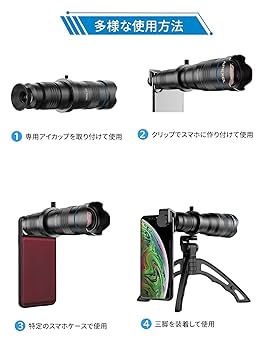 Amazon.co.jp: [HD36倍望遠レンズ]Apexel HD36 x望遠レンズ