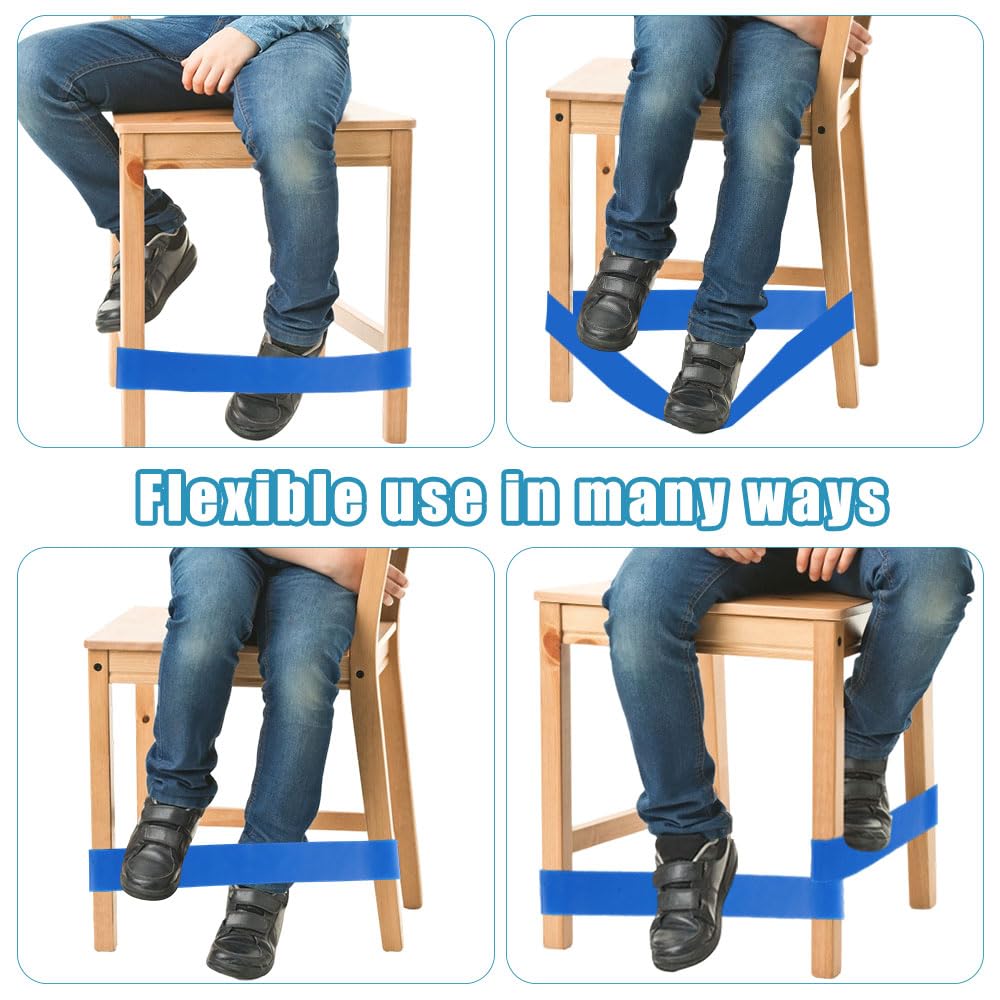 8 Piezas Bandas Elásticas para Sillas Para Niños, Bandas Elásticas para La Ansiedad, Banda Sensoriales para Sillas, Banda de Resistencia para Silla de Aula, para TDAH, Autismo, Yoga — view 5