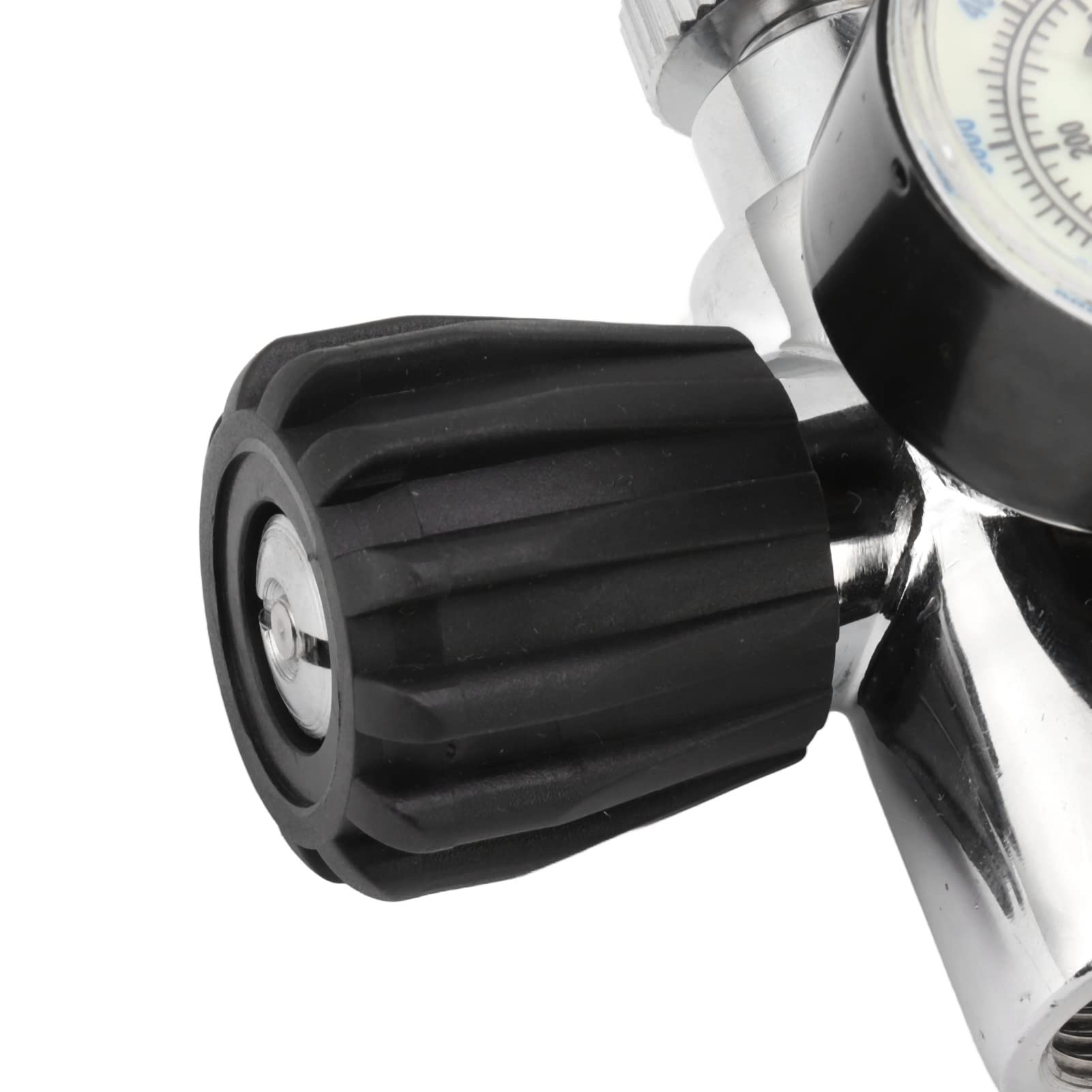 Aramox Manometro per Bombola da 6000 Psi, Manometro per Bombola in Acciaio Inossidabile, Ottone, M18x1,5, Doppia Scala, Luminoso, 400 Bar, per Controllo della Pressione della per Subacquei