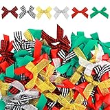【Schöne Weihnachtsdekoration】Weihnachtsschleife verfügt über 6 verschiedene Stile, voller weihnachtlicher Elemente. Die winzige Form verleiht den Menschen auch ein exquisites Gefühl, sodass sie Ihren Partys oder Häusern mehr Eleganz verleihen können und Ihnen mehrere Möglichkeiten für Weihnachtsdekorationen bieten.