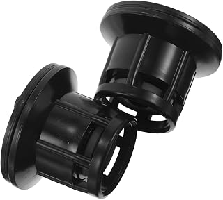 Cabilock Inflatable Boat Air Valve Caps 6-Hole Double Seal Replacement Plugs for Kayak Raft Canoe Black Set of 2, Leak-Proof Kayak Accessories for Water Sports and Rafting
