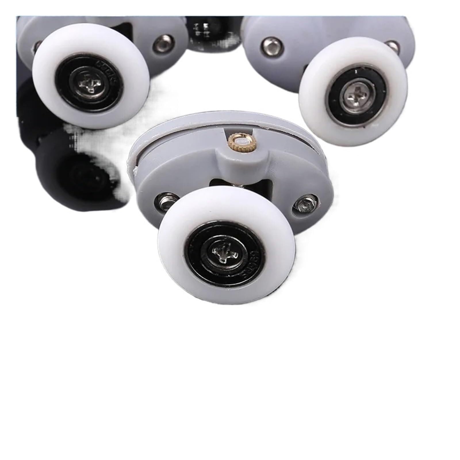 Wangshaowei 4Pcs Top Shower Door Rollers 4/8Pcs Oval 23Mm 25Mm Nylon Single Pop Up Pulley Runner Wheel Shower Cabin Sliding Glass Door Rollers(,23Mm)