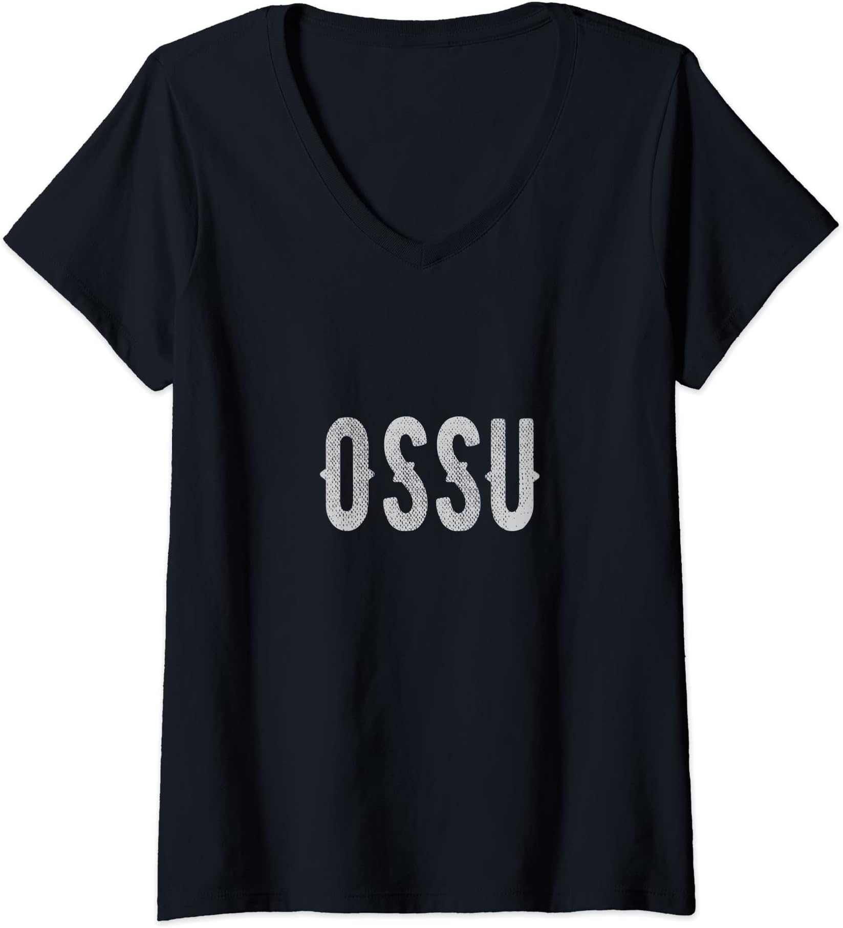 Womens OSSU, Karate Greeting V-Neck T-Shirt