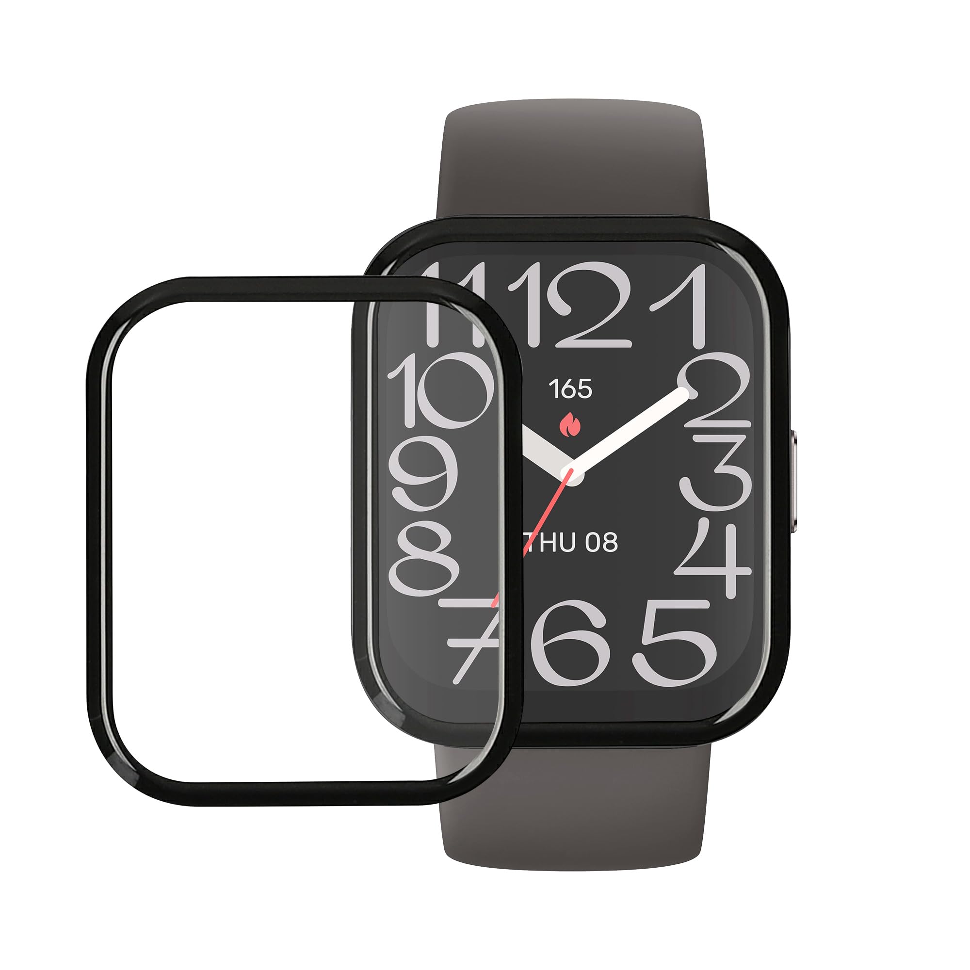kwmobile Film Protector Compatible con Amazfit Bip 5 Unity 46mm Protector de Pantalla - 2X Protector Reloj Inteligente Antigolpes y antihuellas