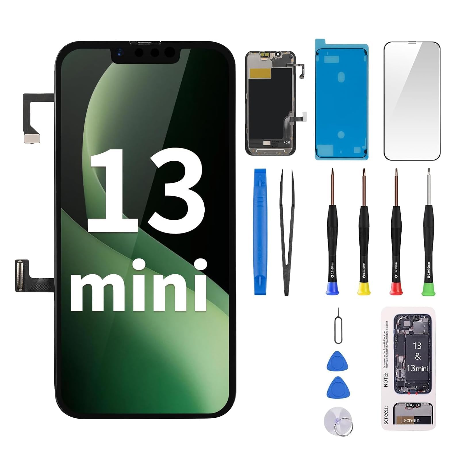 Amazon.com: Risidamoy for iPhone 13 MiNi Screen Replacement LCD