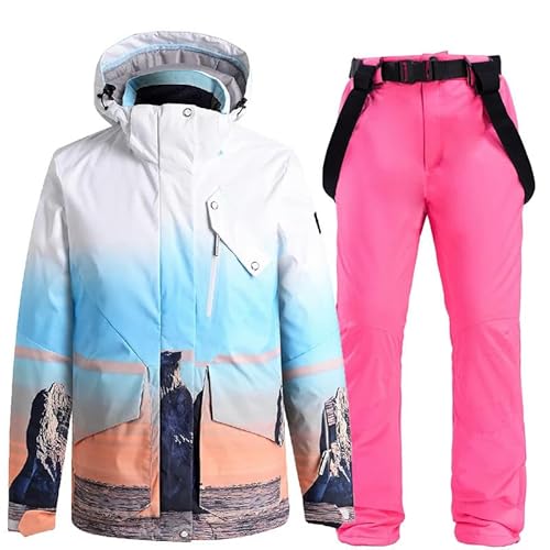 JXQXHCFS Conjuntos de roupas de neve masculinas e femininas, roupa de snowboard, roupa de esqui, jaq