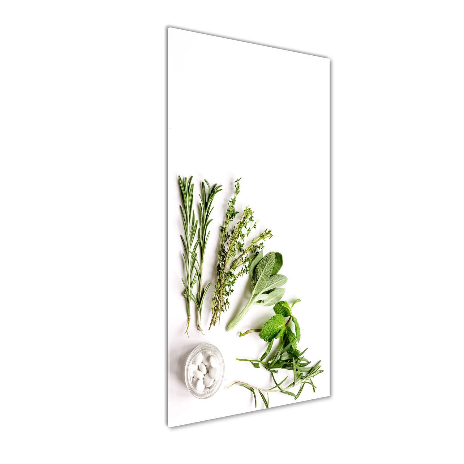 Tableau en Verre Acrylique Vert Herbes : Idéal pour Décorer un Salon Lumineux
