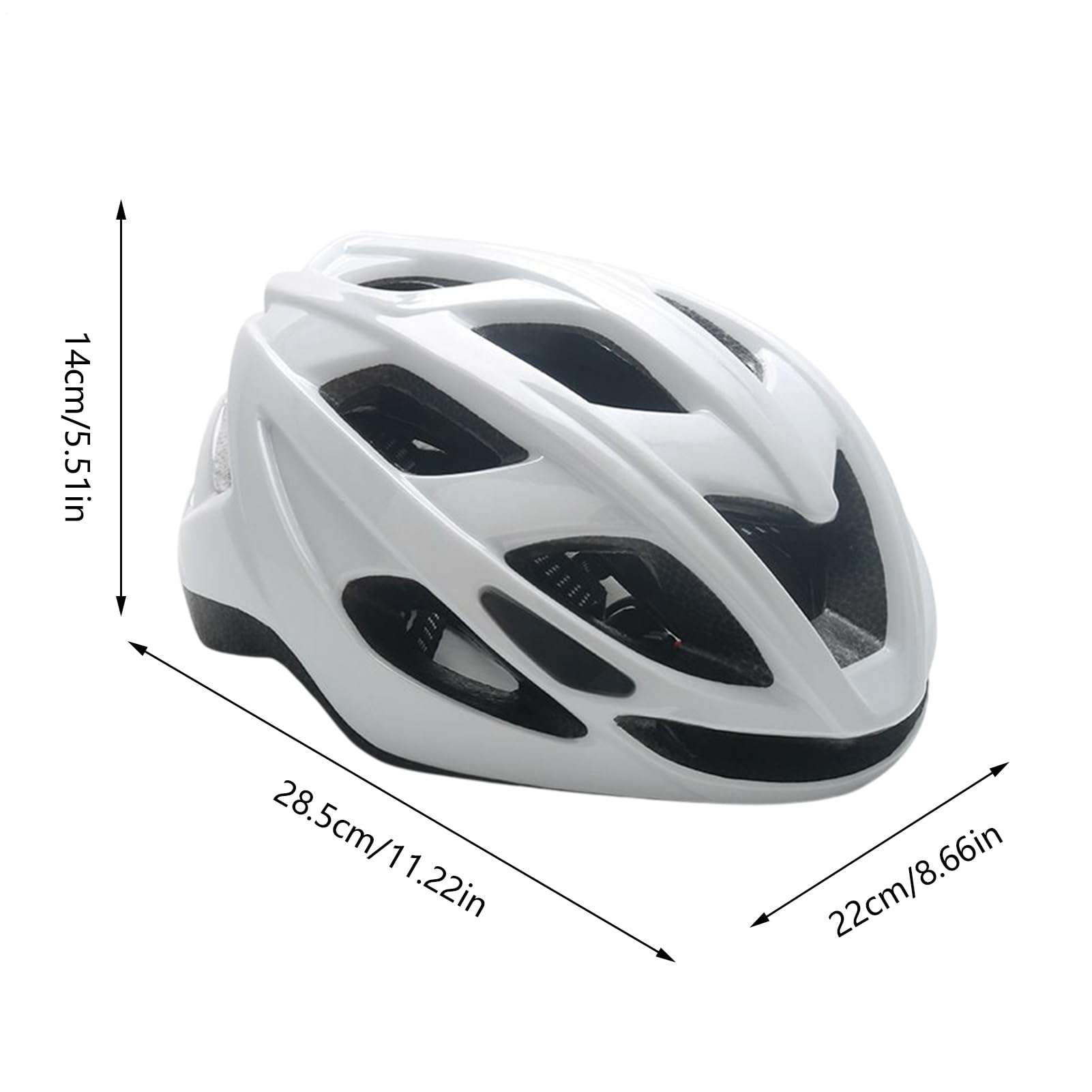 Casque De Cyclisme Léger Multisport pour Homme Et Femme, Adapté Au Vélo, Absorption De Chocs, Ventilation Optimale, Taille RÉglable 57-62cm, Matériau Polycarbonate Haut Résistant