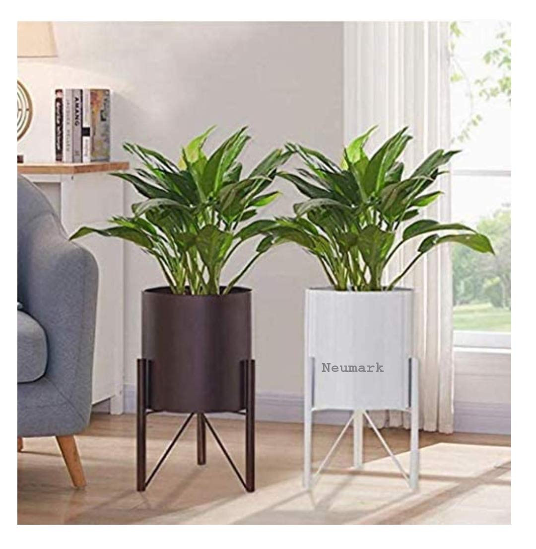 Neumark Iron Pot Stand With Pot, White, 40 cm, 2 Pieces (B081FVV6X3) Amazon Price History, Amazon Price Tracker