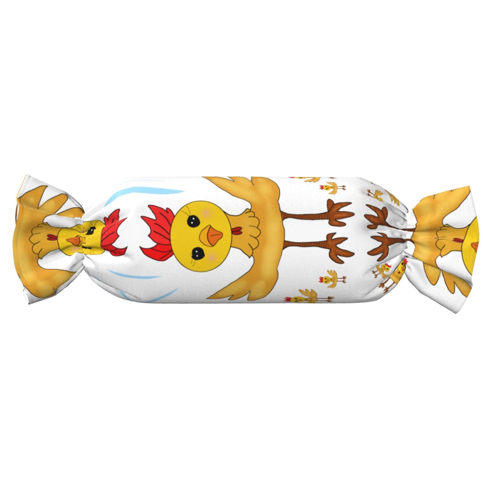 Oreiller cylindrique coq pour voyage et maison