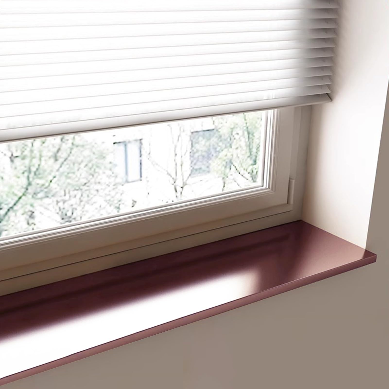 Copertura decorativa per davanzale della finestra, rosa, impermeabile, antiruggine, per camera da letto, cucina, balcone, soppalco, davanzale della finestra, 60 x 10 cm (lunghezza x larghezza x