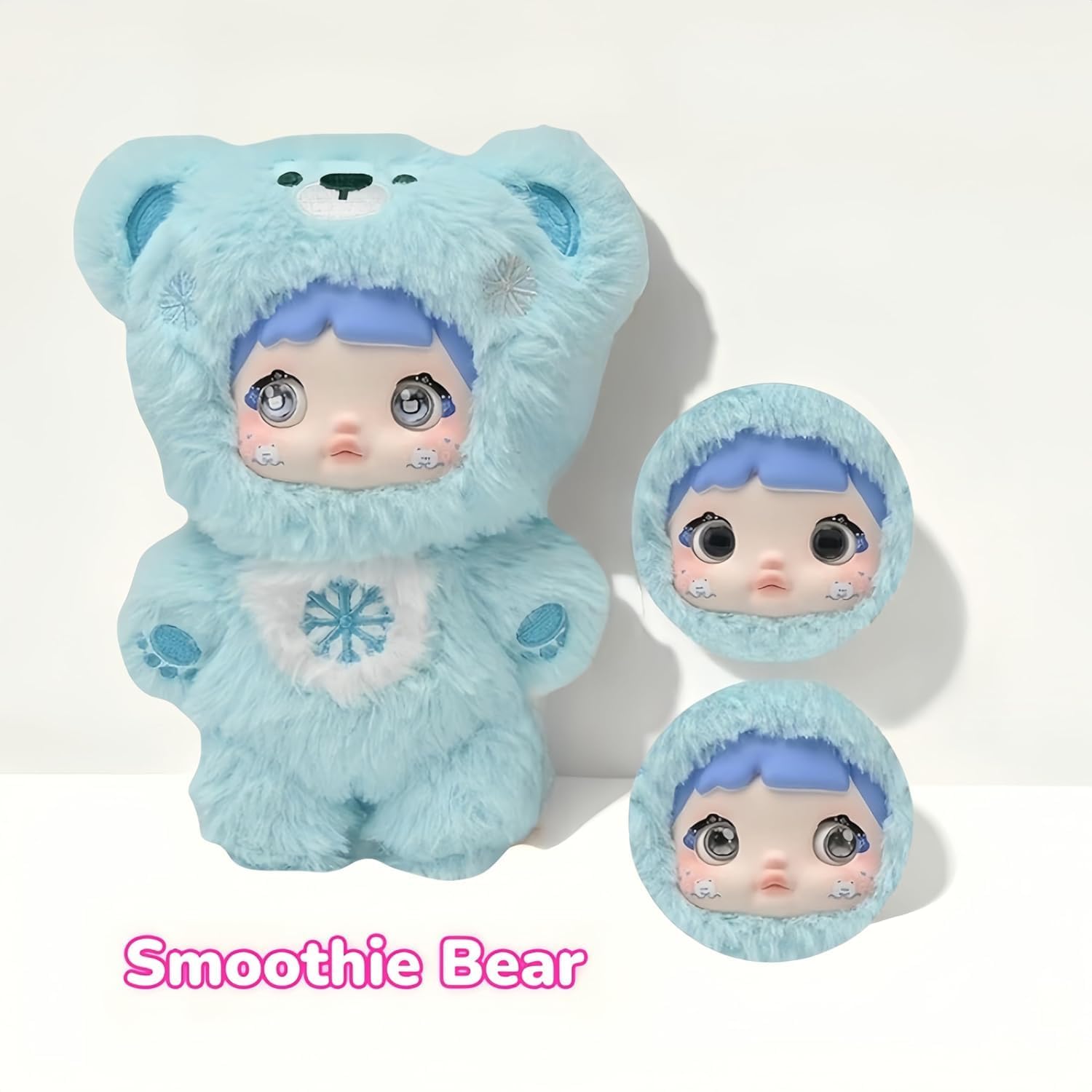 Plush Blind Box, Kawaii Nommi Cute Series Stuffed Blind Box Doll 6 PCS, Kawaii Mystery Plush Toys Collectible for Birthday Gift,Christmas Surprise Gift (Set of 6 No Repeat)