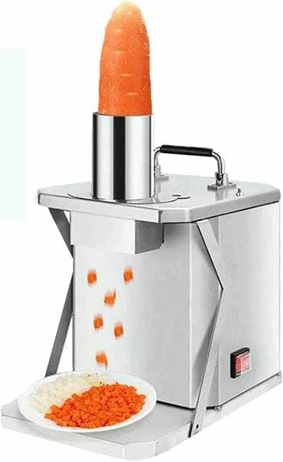 Commercial Grade Electric Vegetable Cutter With 10mm Blade, Automatic Fruit And Vegetable Cutter