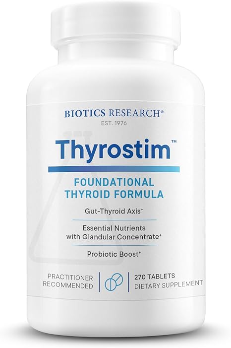 Biotics Research Thyrostim™–Endocrine & Thyroid Support for Women & Men–Supplement Balance Thyroid Hormones, Supports Thyroid Gland, Boost Metabolism, Aid Digestion & Nervous System–270 Tablets