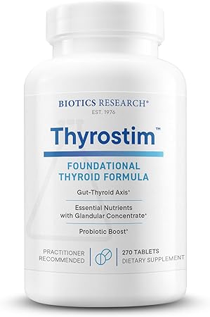 Biotics Research Thyrostimâ„¢â€“Endocrine & Thyroid Support for Women & Menâ€“Supplement Balance Thyroid Hormones, Supports Thyroid Gland, Boost Metabolism, Aid Digestion & Nervous Systemâ€“270 Tablets