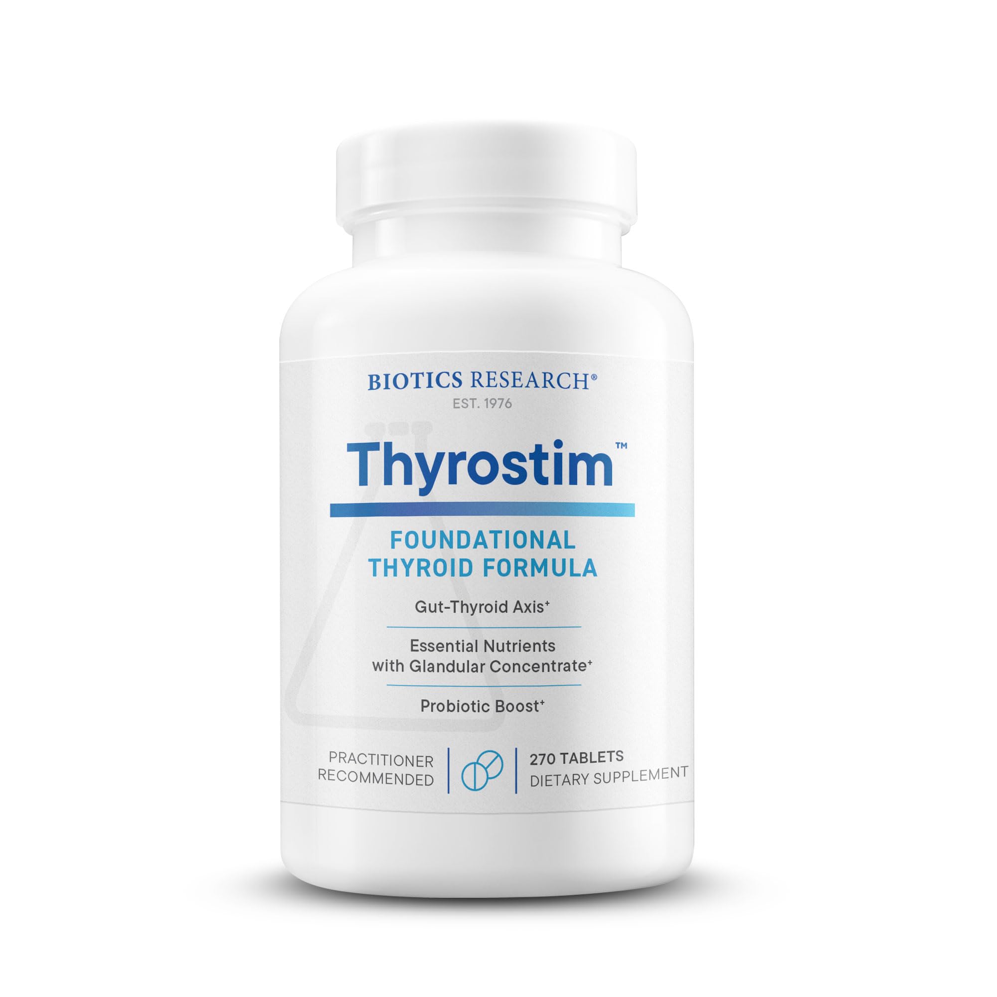 Biotics Research Thyrostim™–Endocrine & Thyroid Support for Women & Men–Supplement Balance Thyroid Hormones, Supports Thyroid Gland, Boost Metabolism, Aid Digestion & Nervous System–270 Tablets