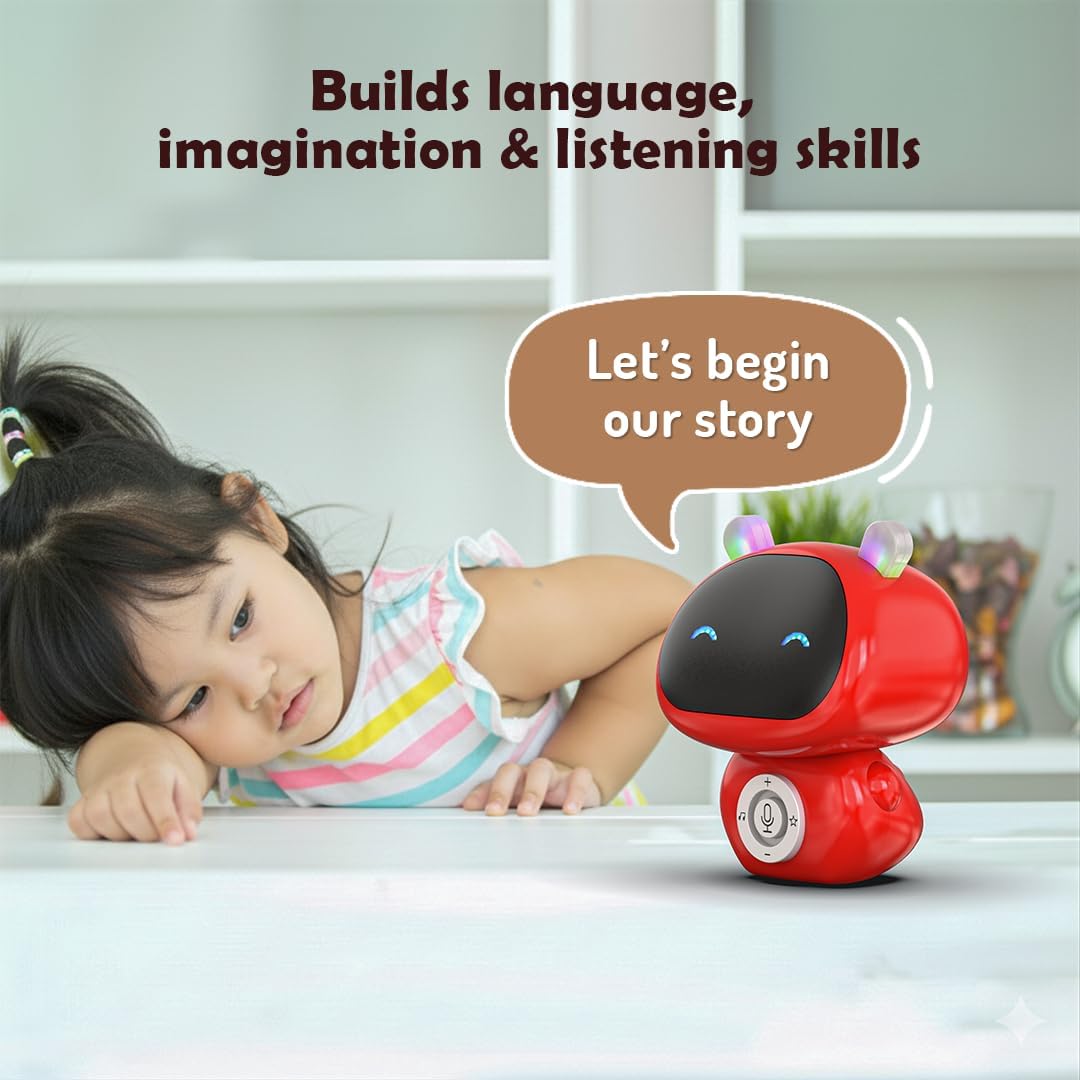 ToboToons Storybot - Storytelling Robot Toy for Babies, Toddlers & Kids (Red) 2