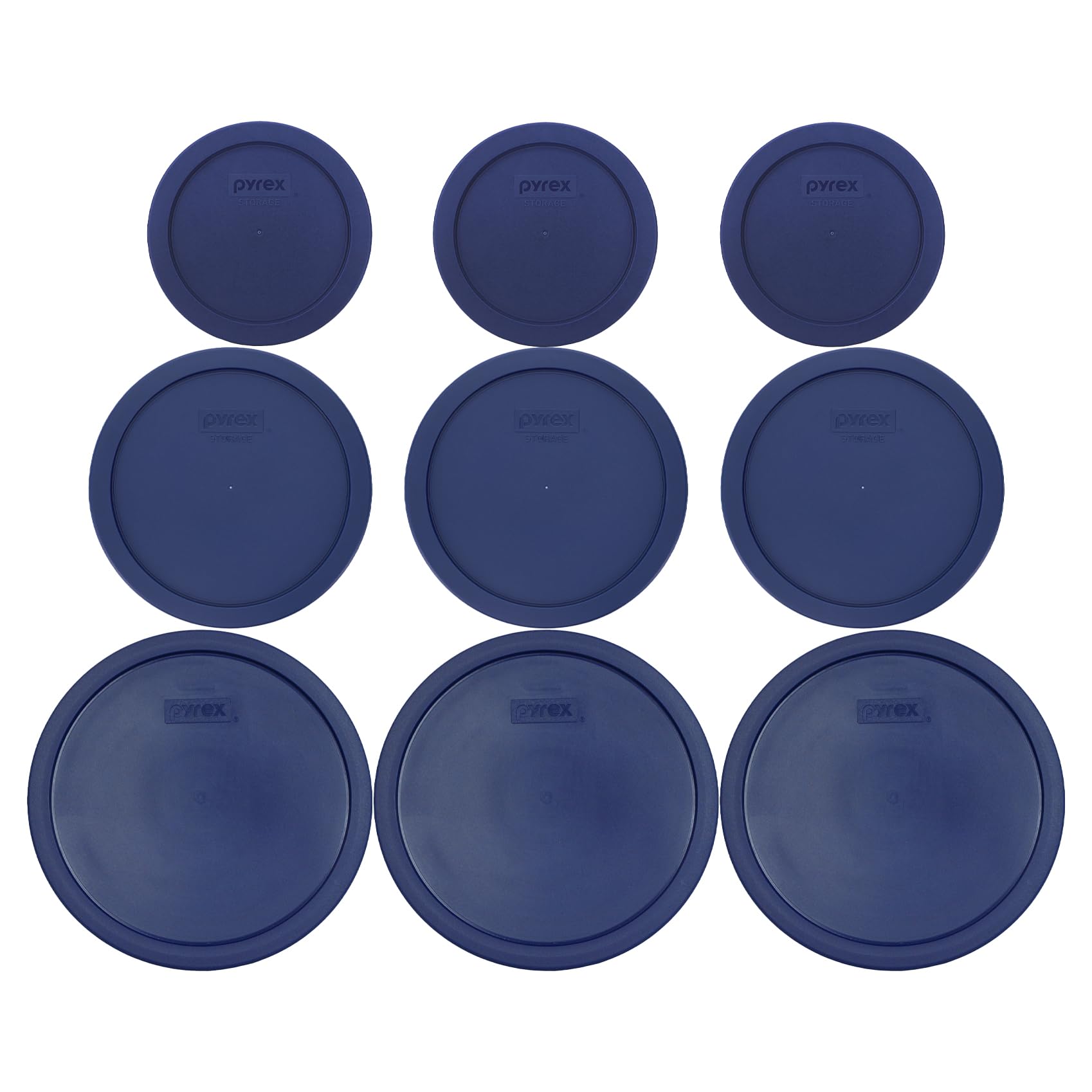 Couvercles Pyrex hermétiques bleus 7403-PC 7402-PC 7201-PC préservant la fraîcheur