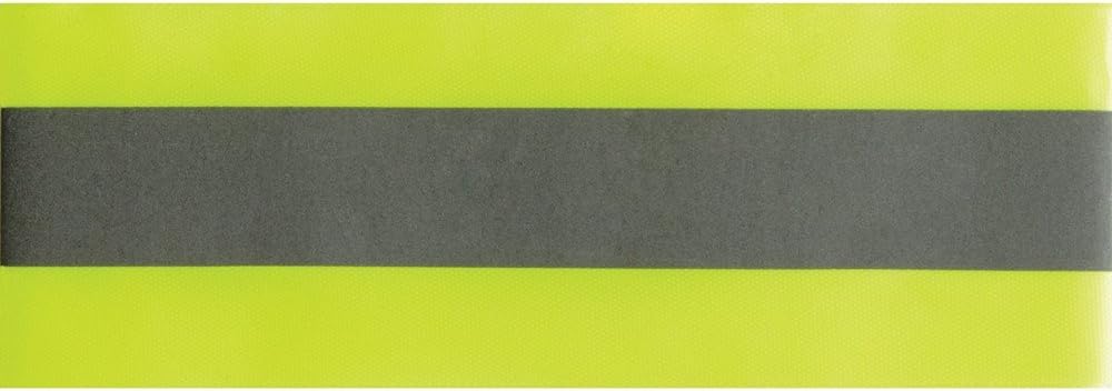 RICHELE High Visibility Elastic Reflective Tape Strip, 3M Fabric Florescent Reflective Safety Tape Sew-on Warning Safety Trim