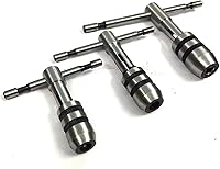 Vista 5 de A.D. International - Juego de 3 llaves de grifo con mango en T, mordazas sólidas para Tappig y escariado