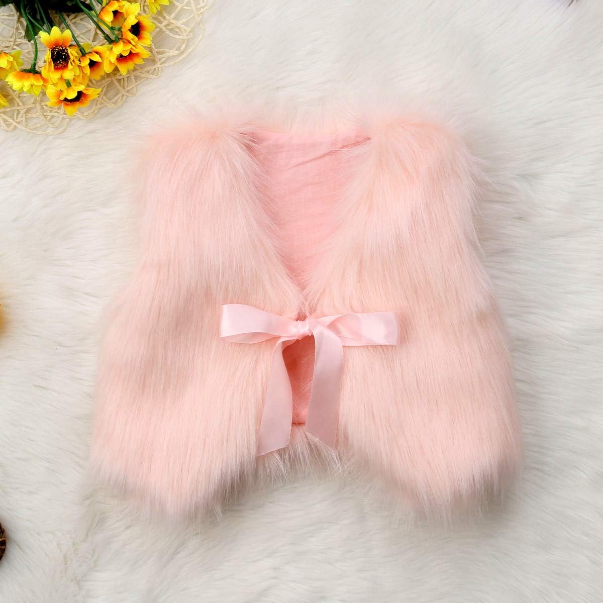 BAOSHI1 Kids Faux Fur Vest for Toddler Girl, Infant Baby Jacket Fall Winter Spring Warm Waistcoat Outerwear: Clothing, Shoes & Jewelry