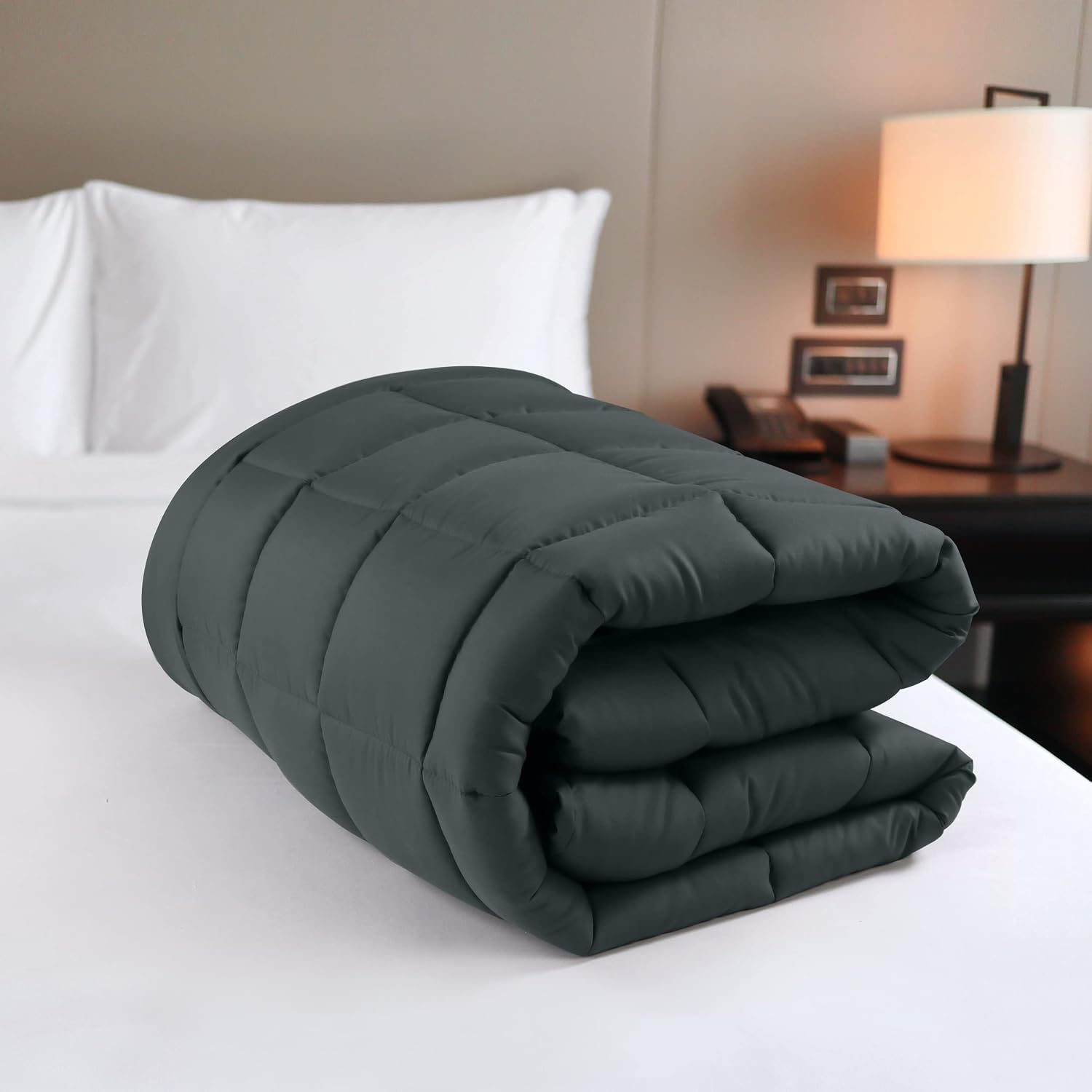 Utopia Bedding Quilted Fitted Premium Mattress Pad Twin Size Grey - Pillow Top Mattress Topper Elastic Fitted Fluffy Mattress Protector - Mattress Cover Stretches up to 16 Inches Deep Machine Washable