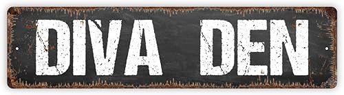 Miniatura 2 de Diva Den Metal Street Sign Plaque