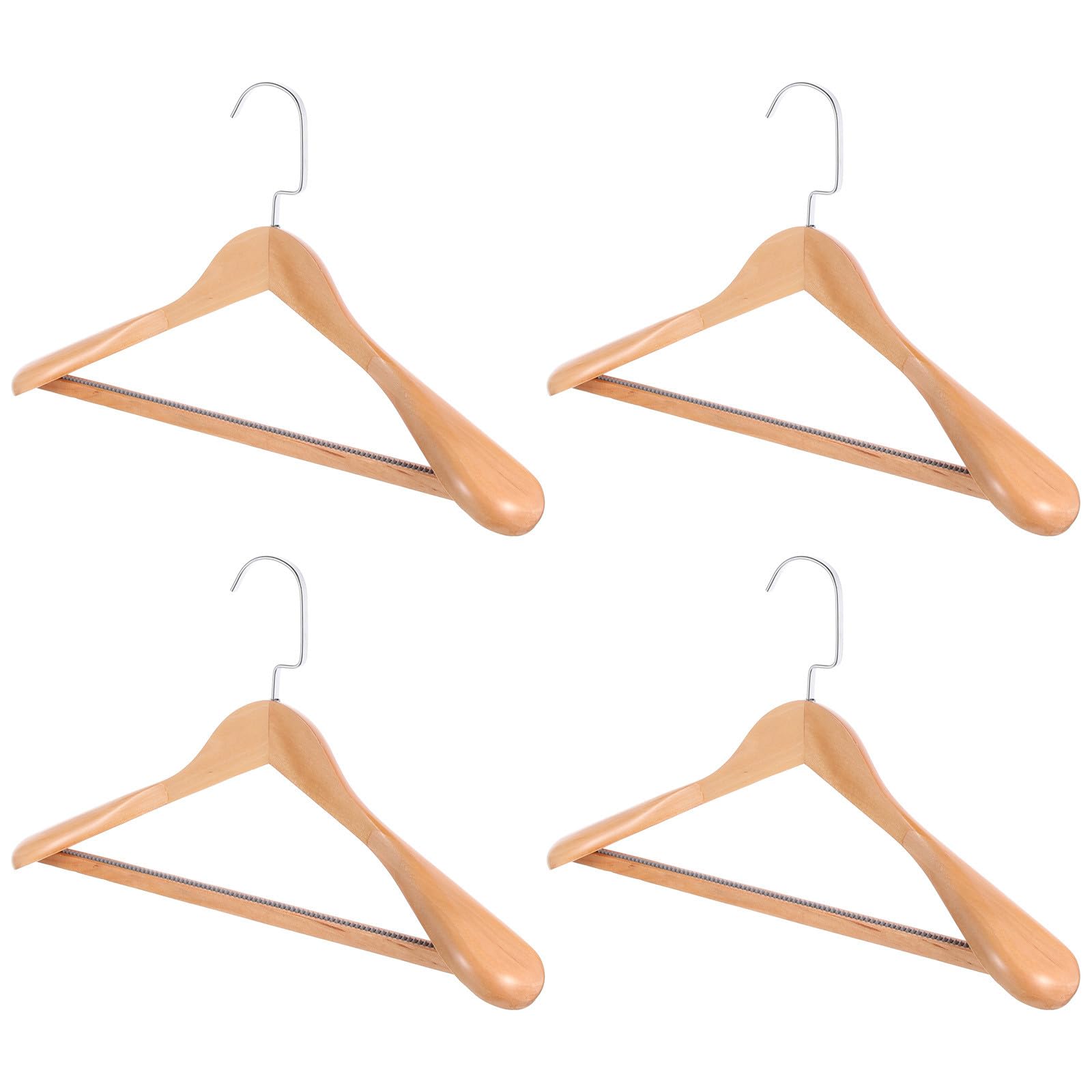 Cintres en bois anti pli pour costume et veste à épaules larges NUOBESTY