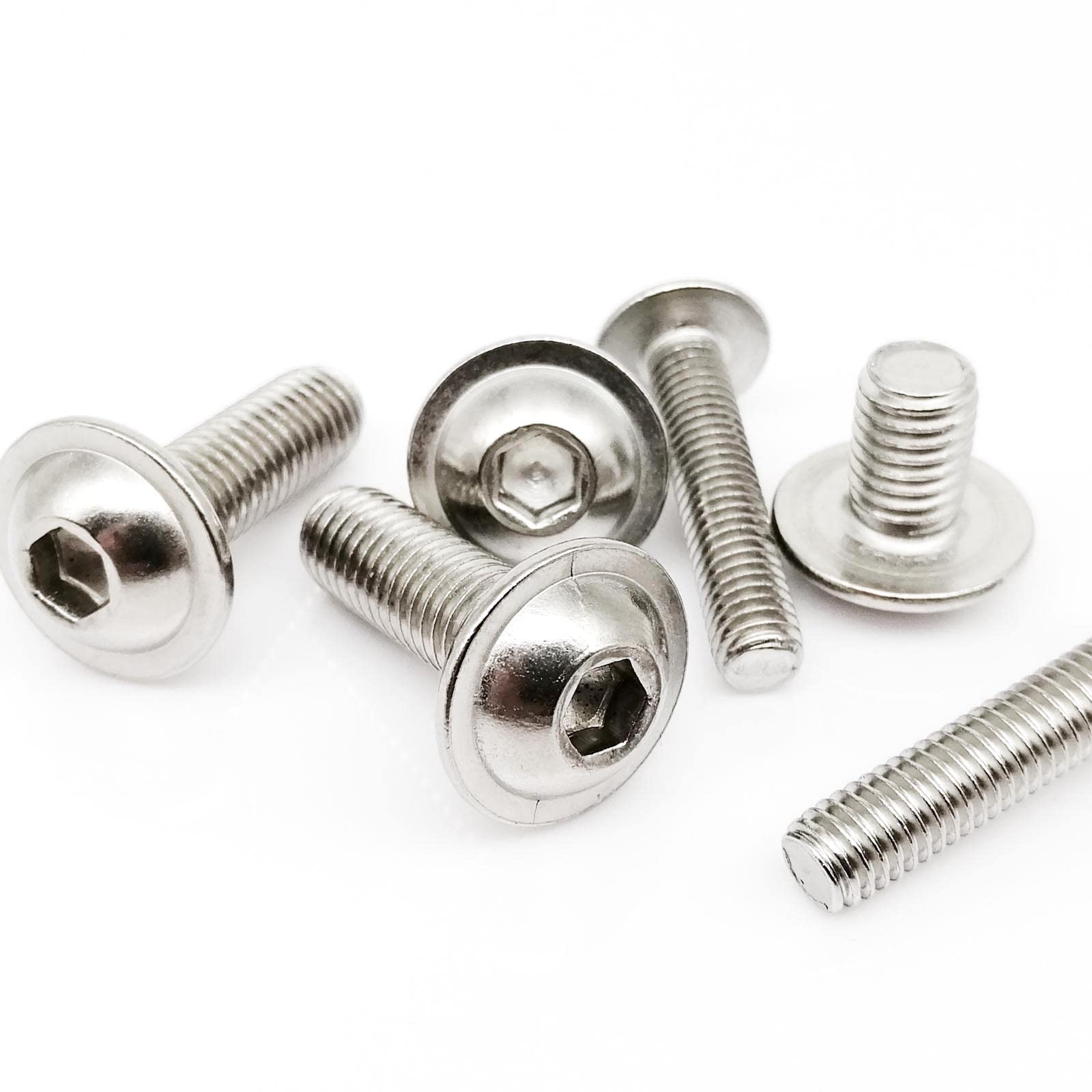 M2 .5 M3 M4 M5 M6 M8 M10 304 boulon à vis six pans creux en acier inoxydable(80mm 50pcs M3)
