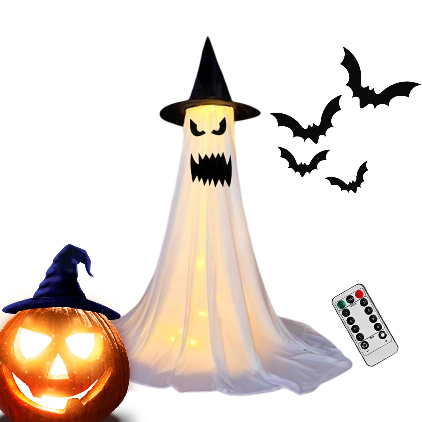 Halloweenowe Dekoracje Zewnętrzne Z Duchami Duża Straszna Sezonowa Ozdoba