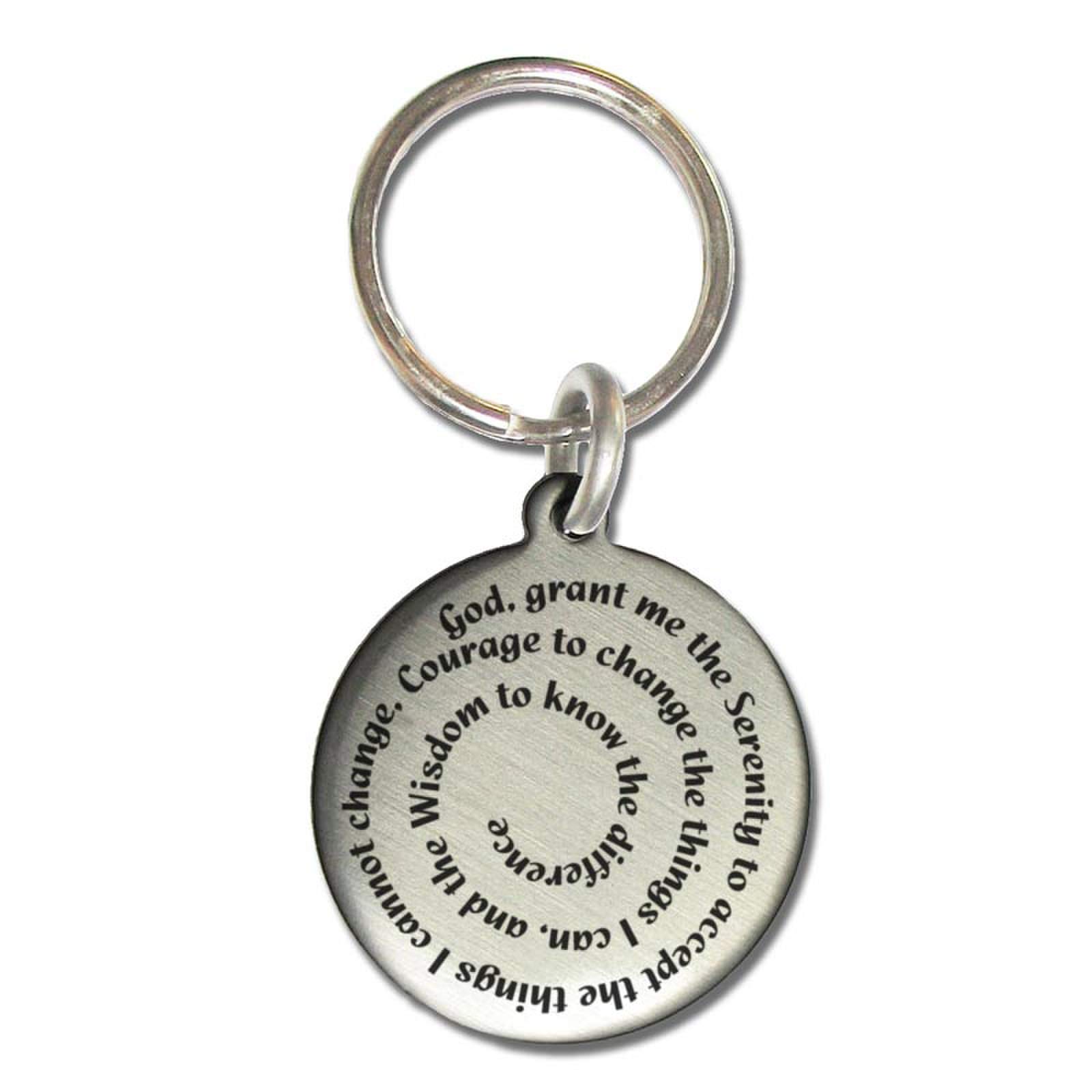 Serenity is ForeverPrayer Medallion Key Chain
