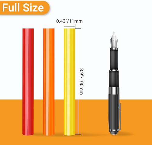 Miniatura 2 de Manarty Barras de pegamento caliente de colores tamaño completo, 48 unidades de 0.43 pulgadas de diámetro x 4 pulgadas de largo, 12 barras de